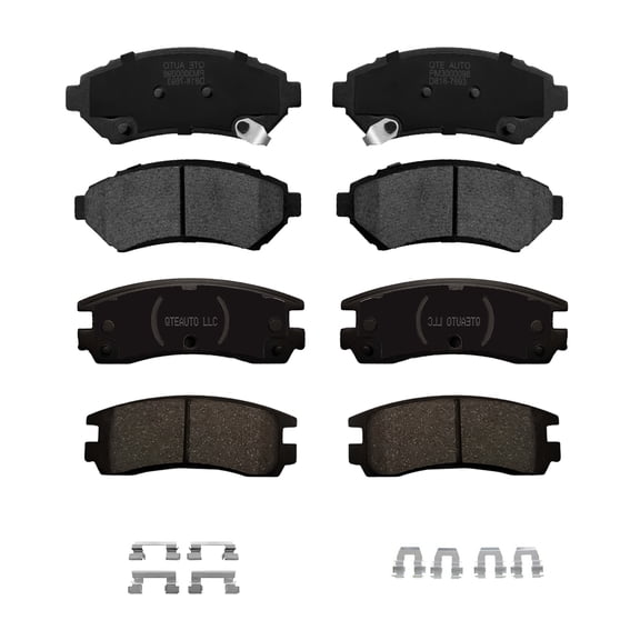 Set of 8 Front-Rear Ceramic Brake Pad Kit For 2003 2004 Pontiac Montana Base FWD