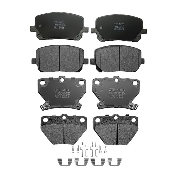 Set of 8 Front-Rear Ceramic Brake Pad Kit For 2003-2008 Toyota Matrix