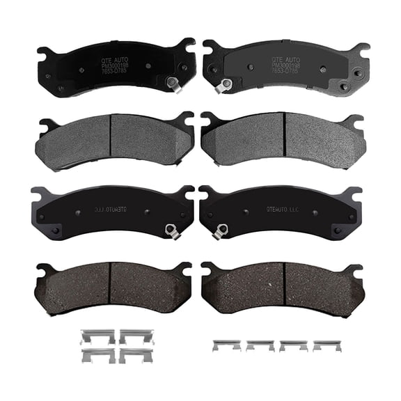 Set of 8 Front-Rear Ceramic Brake Pad Kit For 2004-2006 Chevrolet Silverado 1500