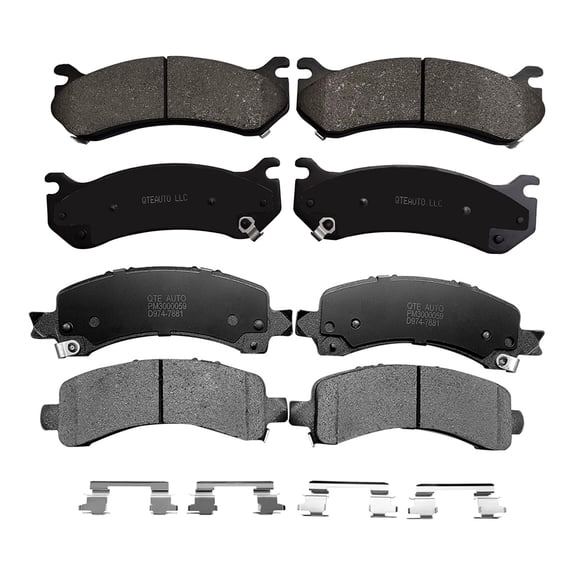 Set of 8 Front-Rear Ceramic Brake Pad Kit For 2005 2006 Chevrolet Suburban 1500