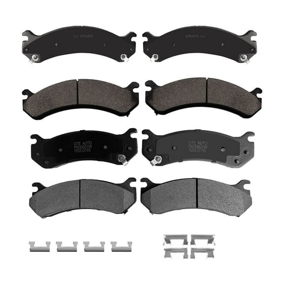 Set of 8 Front-Rear Ceramic Brake Pad Kit For 2006-2010 GMC Sierra 2500 HD