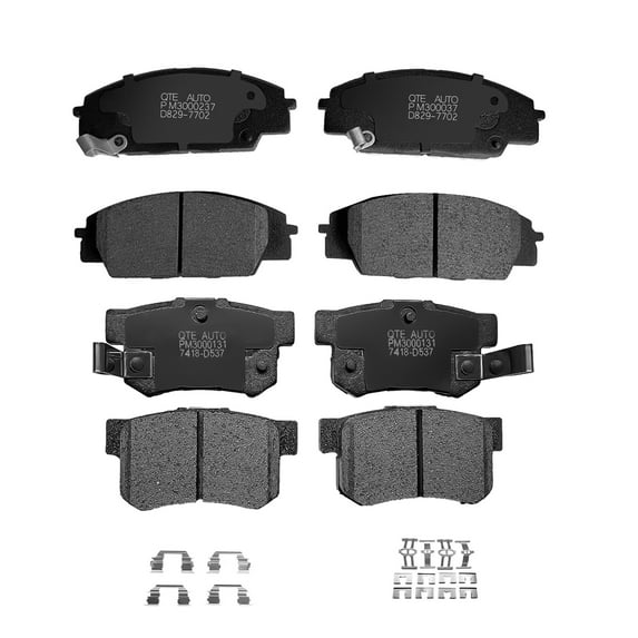Set of 8 Front-Rear Ceramic Brake Pad Kit For 2006-2011 Honda Civic