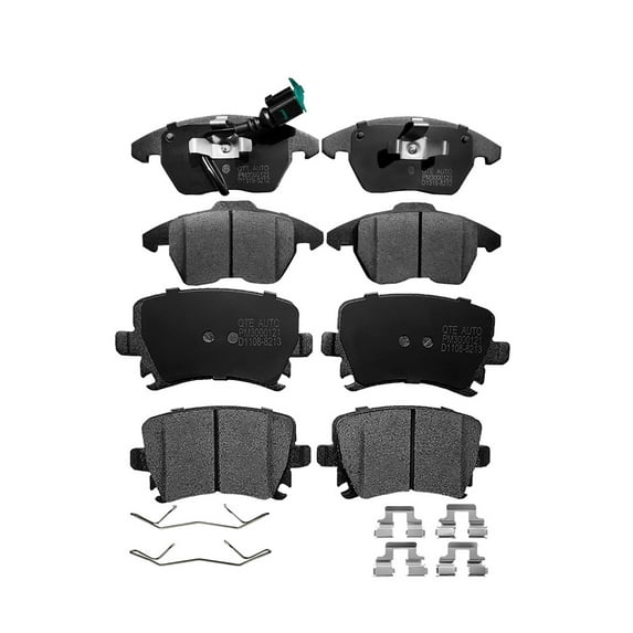 Set of 8 Front-Rear Ceramic Brake Pad Kit For 2006-2011 Volkswagen GTI Base