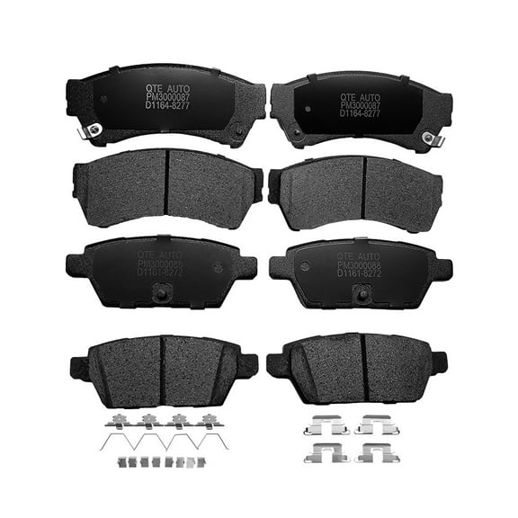 Set of 8 Front-Rear Ceramic Brake Pad Kit For 2006-2012 Ford Fusion S SEL SE