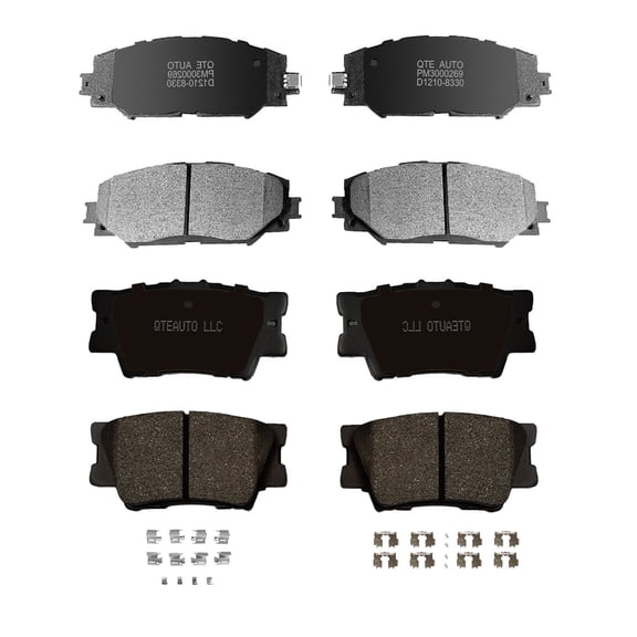 Set of 8 Front-Rear Ceramic Brake Pad Kit For 2006-2018 Toyota RAV4