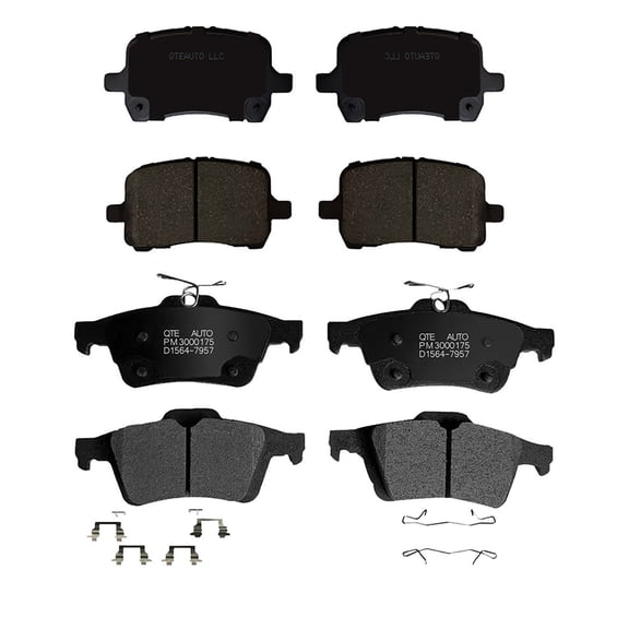 Set of 8 Front-Rear Ceramic Brake Pad Kit For 2007-2010 Saturn SKY