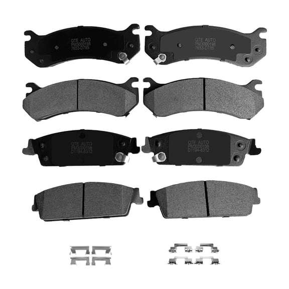 Set of 8 Front-Rear Ceramic Brake Pad Kit For 2007 Chevrolet Silverado 1500