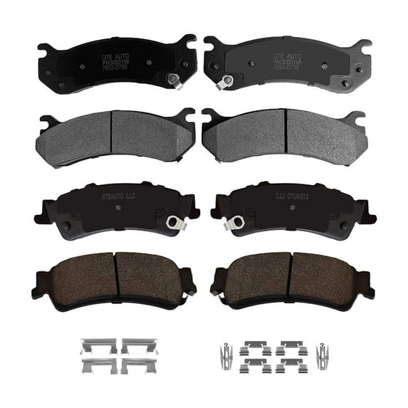 Set of 8 Front-Rear Ceramic Brake Pad Kit For 2007 GMC Sierra 1500 Classic
