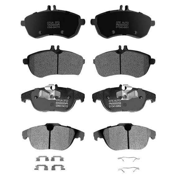 Set of 8 Front-Rear Ceramic Brake Pad Kit For 2008-2012 Mercedes-Benz C300