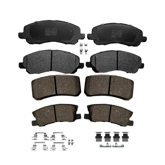 Set of 8 Front-Rear Ceramic Brake Pad Kit For 2008 Chrysler Sebring