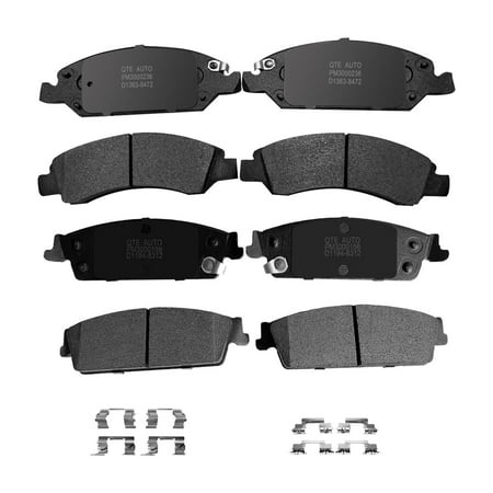 Set of 8 Front-Rear Ceramic Brake Pad Kit For 2008 GMC Yukon 1st Design