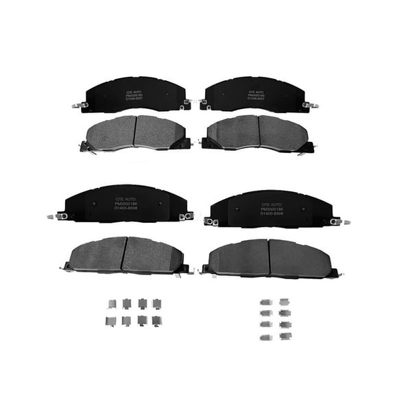 Set of 8 Front-Rear Ceramic Brake Pad Kit For 2009 2010 Dodge RAM 3500