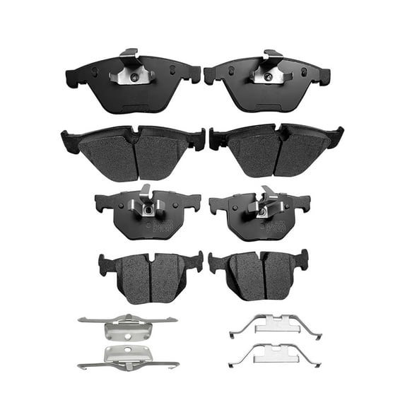 Set of 8 Front-Rear Ceramic Brake Pad Kit For 2009-2011 BMW 335D Base