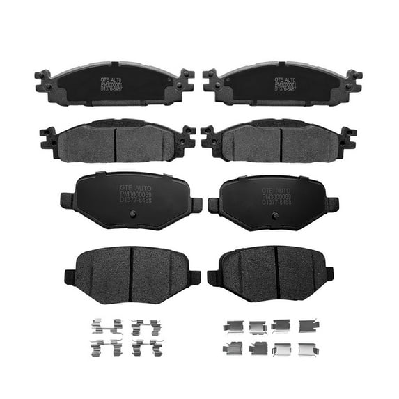 Set of 8 Front-Rear Ceramic Brake Pad Kit For 2009-2019 Ford Flex