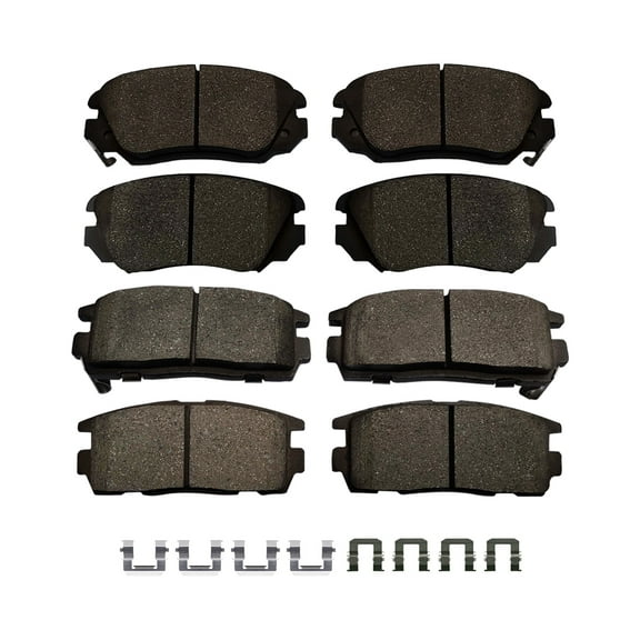 Set of 8 Front-Rear Ceramic Brake Pad Kit For 2010-2017 GMC Terrain