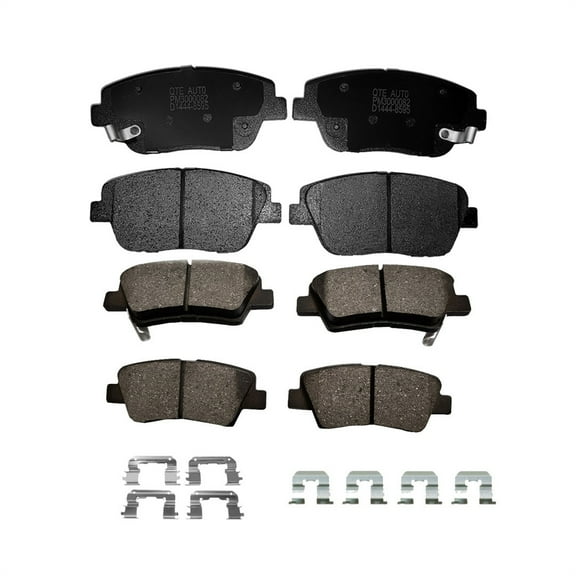 Set of 8 Front-Rear Ceramic Brake Pad Kit For 2011-2015 Hyundai Sonata GLS, SE, Hybrid, Limited, Hybrid Limited, FHEV