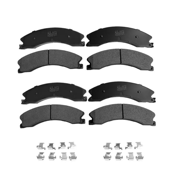 Set of 8 Front-Rear Ceramic Brake Pad Kit For 2011-2018 GMC Sierra 2500 HD