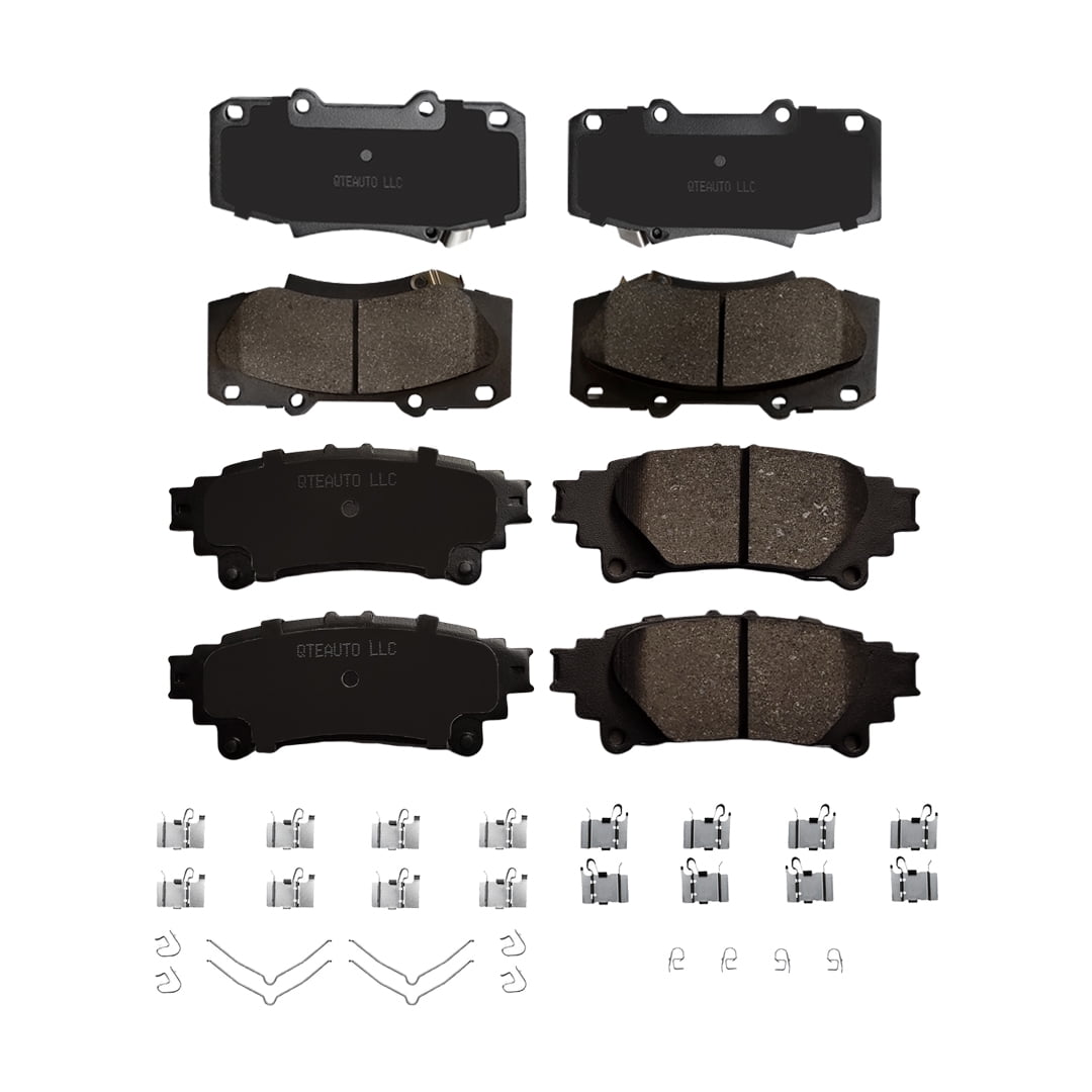 Set of 8 Front-Rear Ceramic Brake Pad Kit For 2011-2020 Toyota Sienna ...