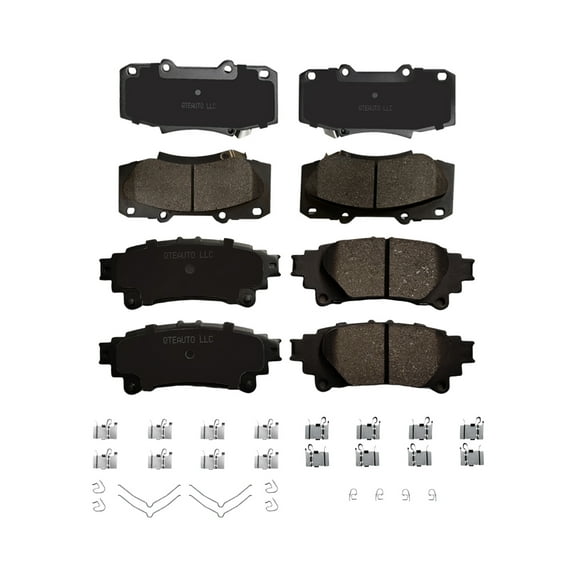 Set of 8 Front-Rear Ceramic Brake Pad Kit For 2011-2020 Toyota Sienna