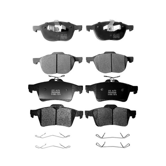Set of 8 Front-Rear Ceramic Brake Pad Kit For 2012-2018 Ford Focus