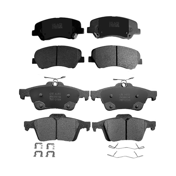 Set of 8 Front-Rear Ceramic Brake Pad Kit For 2012-2020 Hyundai Accent