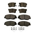 thumbnail image 1 of Set of 8 Front-Rear Ceramic Brake Pad Kit For 2013-2015 Acura ILX Base, 1 of 6