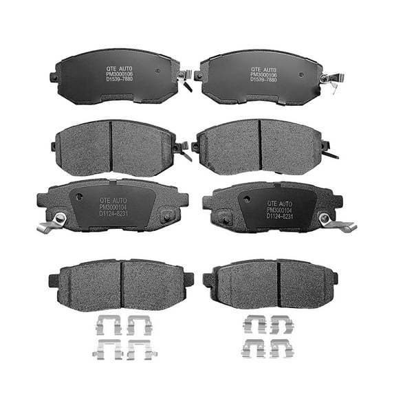 Set of 8 Front-Rear Ceramic Brake Pad Kit For 2013-2015 Subaru BRZ