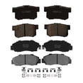 thumbnail image 1 of Set of 8 Front-Rear D537 7418 Ceramic Brake Pad Kit For 1993-2001 Honda Prelude, 1 of 6
