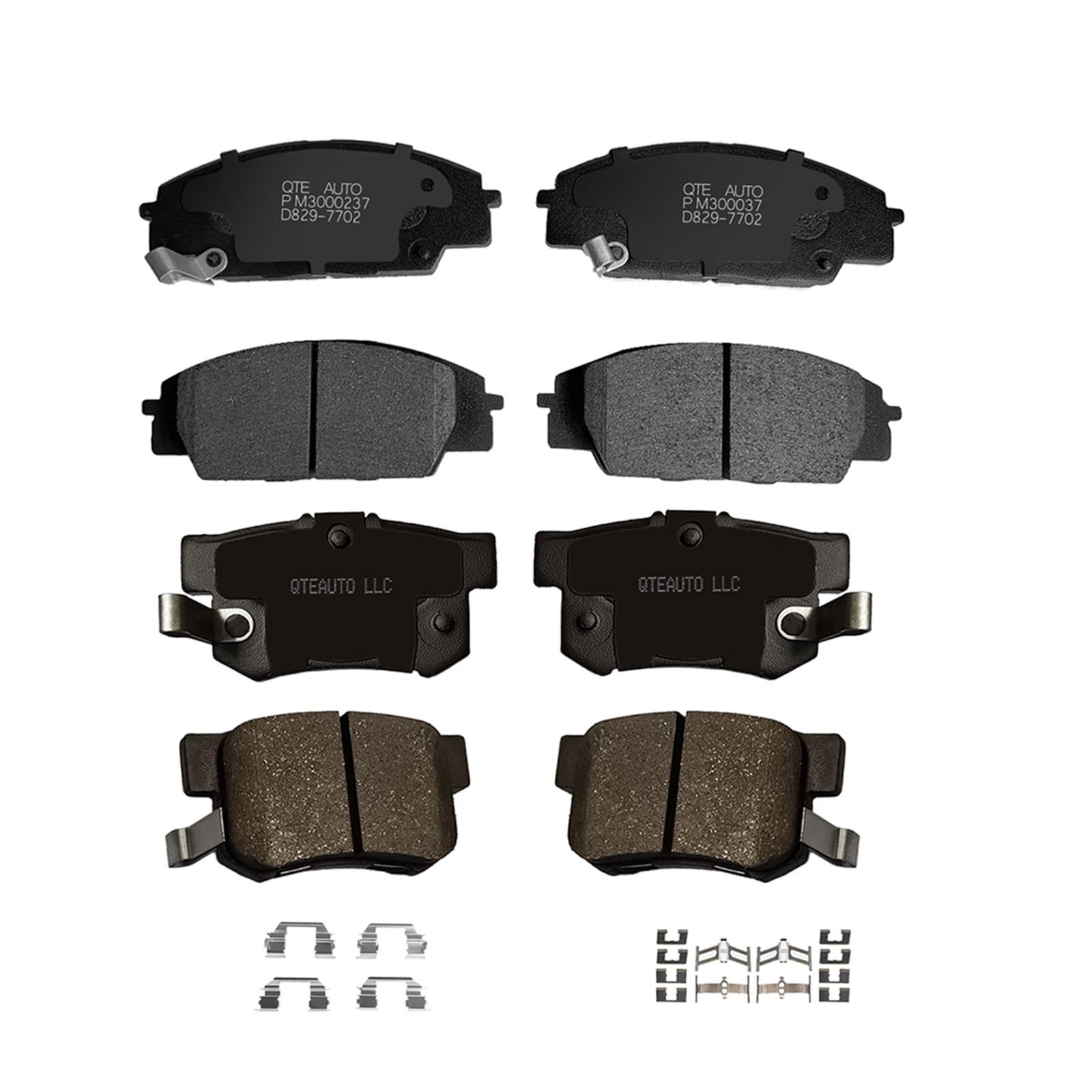 D829 Front Ceramic Brake Pads For Acura RSX, Honda Civic Si, S2000 - Low Noise & Dust