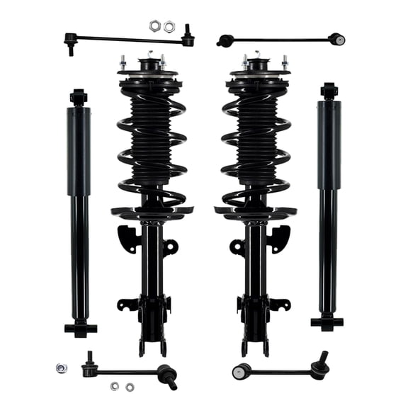 Set of 8 Front Sway Bar Link-Quick Complete Strut-Coil Spring Assembly-Rear Sway Bar Link-Shock Absorber For 2010-2013 Acura ZDX