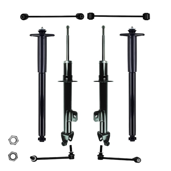 Set of 8 Front Sway Bar Link-Suspension Strut Assembly-Rear Sway Bar Link-Complete Shock Absorber Kit For 2005-2008 Dodge Magnum