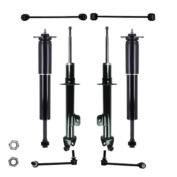 Set of 8 Front Sway Bar Link-Suspension Strut Assembly-Rear Sway Bar Link-Shock Absorber For 2005-2008 Dodge Magnum V8 V6