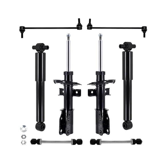 Set of 8 Front Sway Bar Link-Suspension Strut Assembly-Rear Sway Bar Link-Shock Absorber For 2013-2017 Chevrolet Traverse