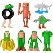 Set of 8 Funny Character Mini Figures   Unique Collectible Cartoon Style Toys for Kids and Adults