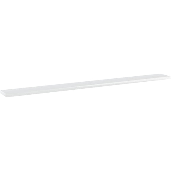 Set of 8 High Gloss White Bookshelf Panels, 39.4" x 3.9" x 0.6", Engineered Wood Replacement Organizer Shelves
