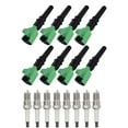 thumbnail image 1 of Set of 8 ISA Brand Green Color Ignition Coils and 8 ISA Brand Spark Plugs Compatible with 1998-2003 Ford F-150 5.4L V8 Replacement for DG508, 1 of 5