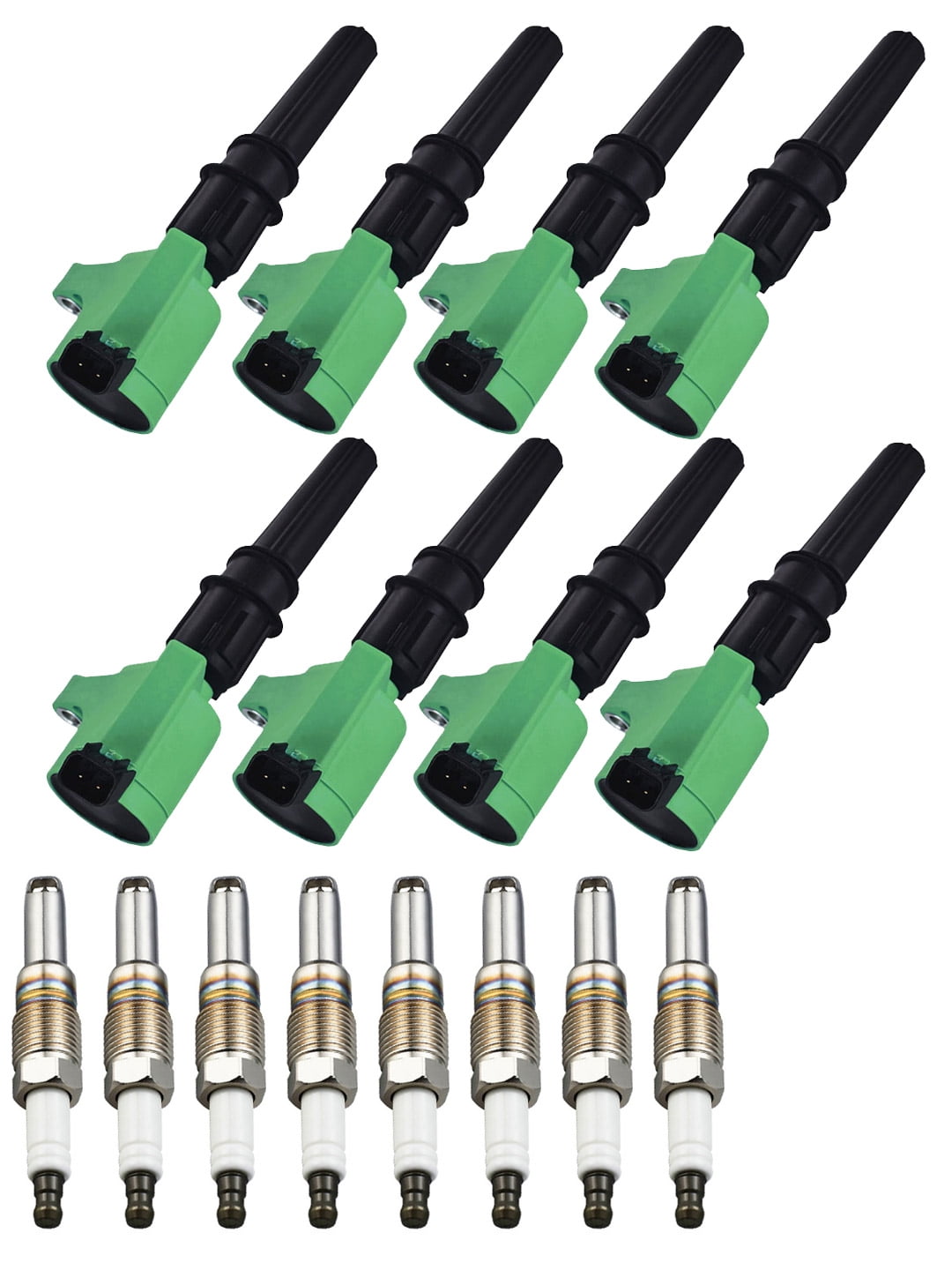 8 Ignition Coils + Iridium Spark Plugs Kit For 2000-2010 Ford F-150 4.6L/5.4L V8