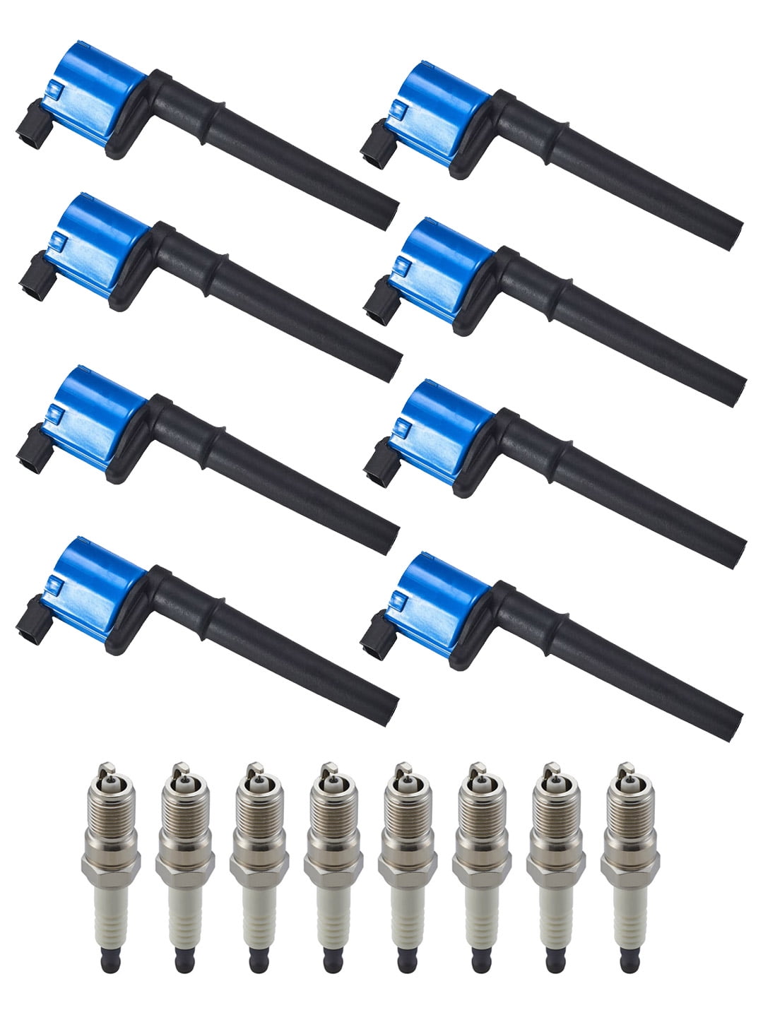 Set of 8 ISA Brand High Performance Ignition Coils DG512 and Spark Plugs Compatible with 2007 Avanti 4.6L V8