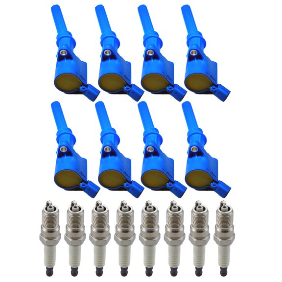 Set of 8 ISA Brand High Performance Ignition Coils and  Spark Plug Compatible with 2006 2007 2008 Ford F150 4.2L V6 Replacement for DG508