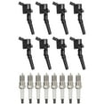 thumbnail image 1 of Set of 8 ISA Brand Ignition Coils and 8 ISA Brand Spark Plugs Compatible with 1997 1998 1999 Ford Econoline Super Duty 5.4L V8 Replacement for DG508, 1 of 5