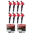 thumbnail image 1 of Set of 8 ISA Energy Ignition Coil and 8 Motorcraft Spark Plugs Compatible with 1999 2001 2003 2004 Ford Mustang GT 2-Door 4.6L V8 FD503 SP433, 1 of 4