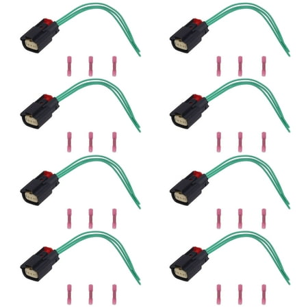 Set of 8 ISA Ignition Coil Connector Compatible with 2009-2017 Ford Flex 2009-2016 Lincoln MKS V8 V6 l4 3.7L 3.5L Replacement For S2280,WPT931