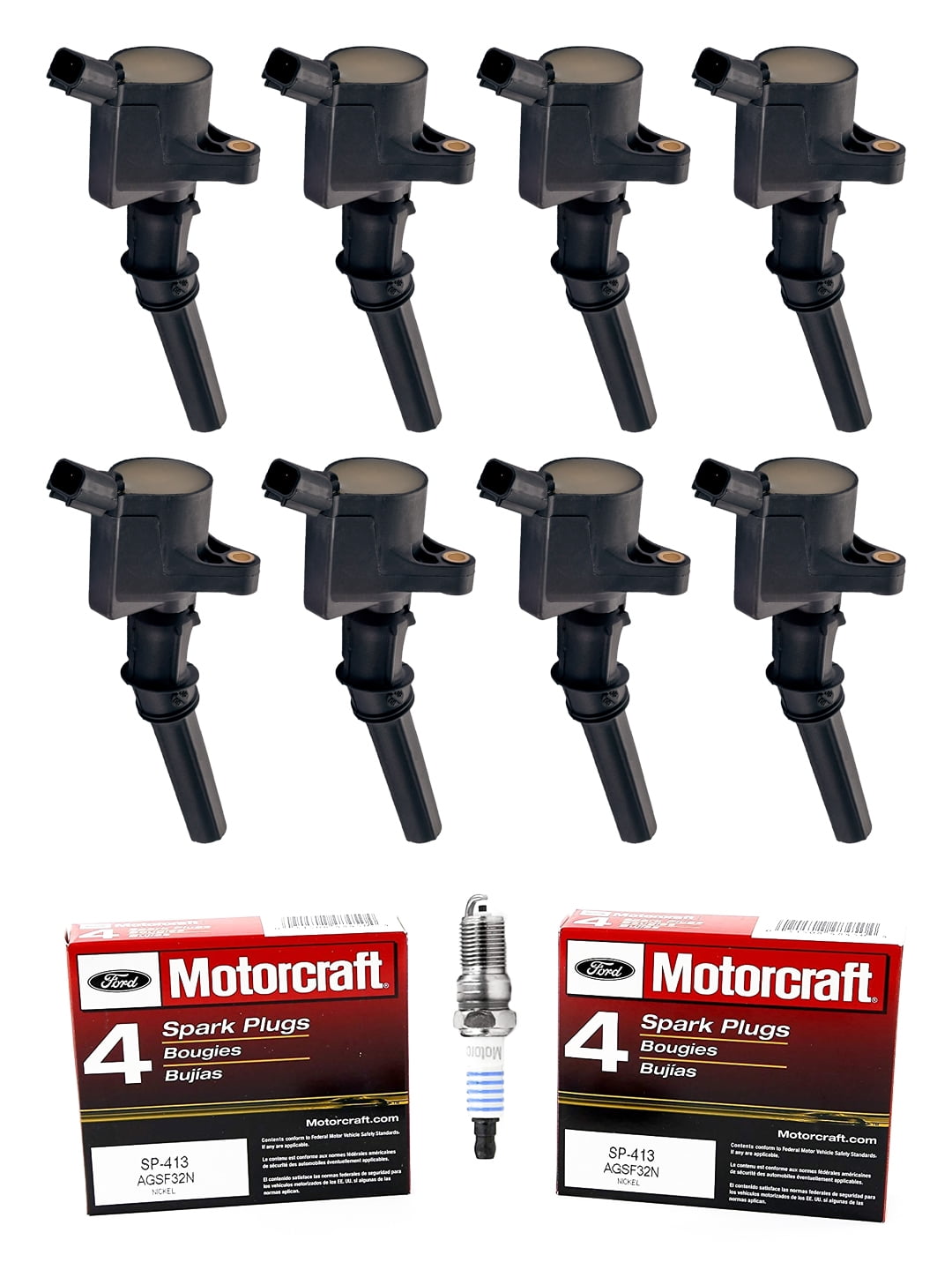 OEM Ignition Wire Kit Set MOTORCRAFT WR6096 & 6+ MOTORCRAFT Spark - Foto 6