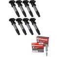 thumbnail image 1 of Set of 8 ISA Ignition Coils and 8 Motocraft Spark Plugs Compatible with 2009 Cadillac DTS 4.6L V8 -cc 281ci Replacement for UF543 SP541, 1 of 4