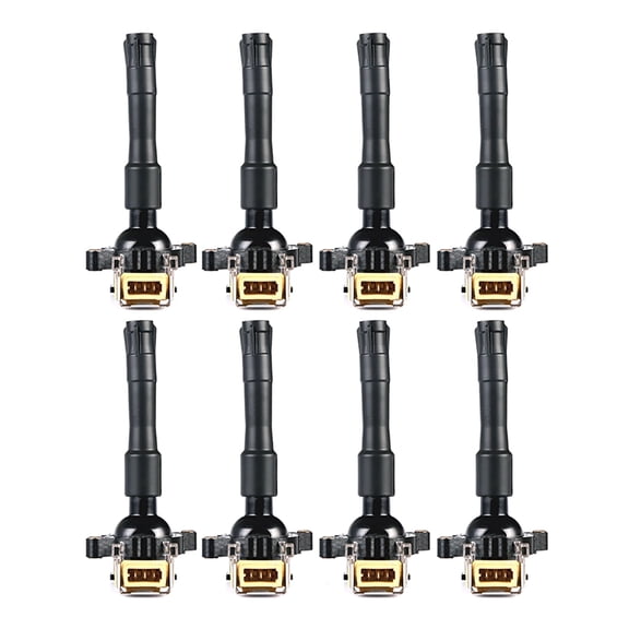 Set of 8 Ignition Coils Compatible with 1997-2003 BMW 540i 4.4L V8 Replacement for UF300 UF354 C1239