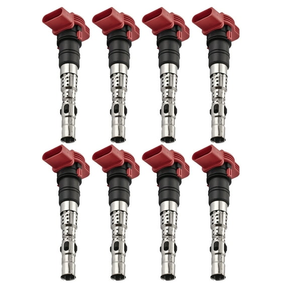 Set of 8 Ignition Coils Compatible with 2004 Volkswagen Touareg 4.2L V8 Replacement for UF418 C1447