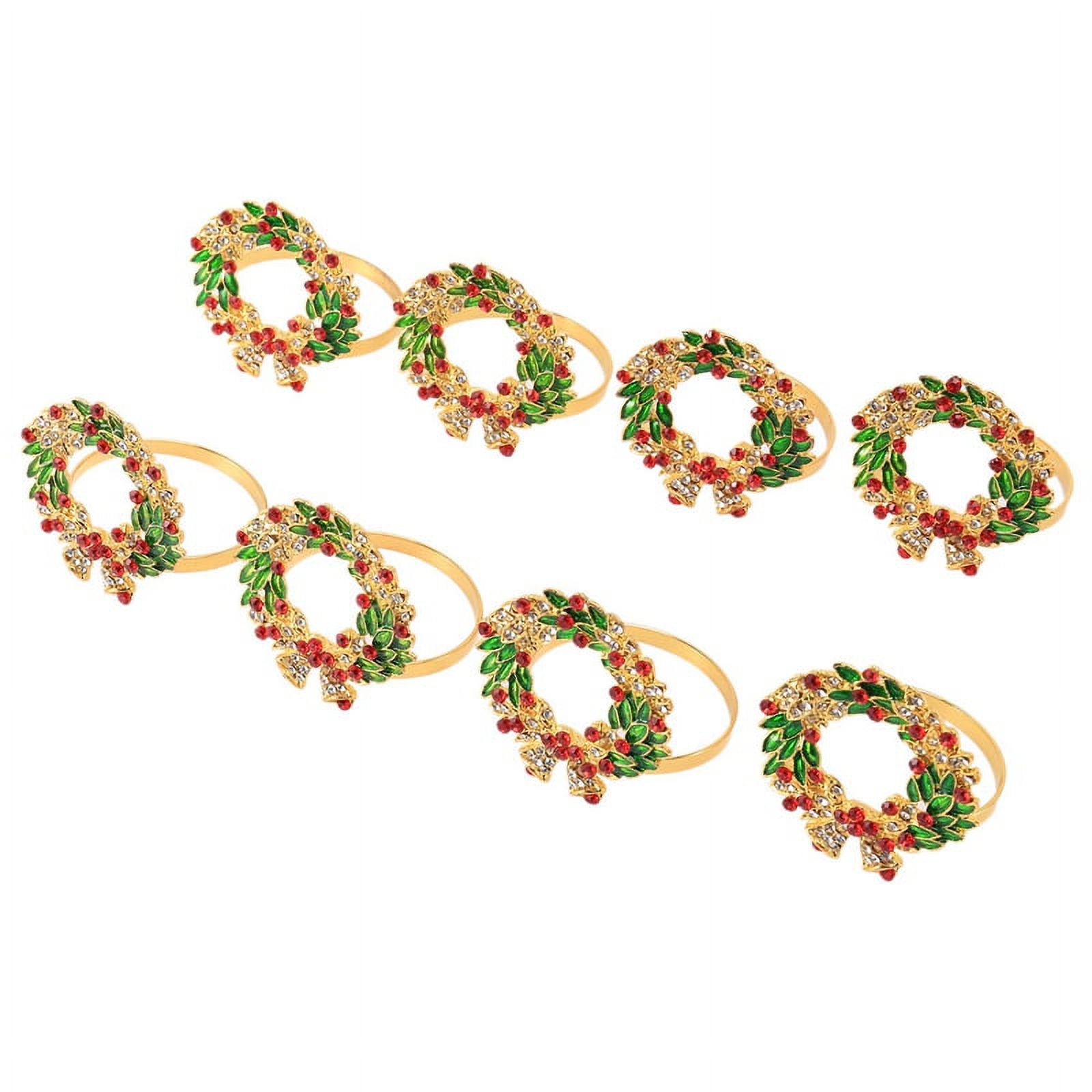 Set of 8 Napkin Ring Wreath Napkin Ring Holder for , Thanksgiving