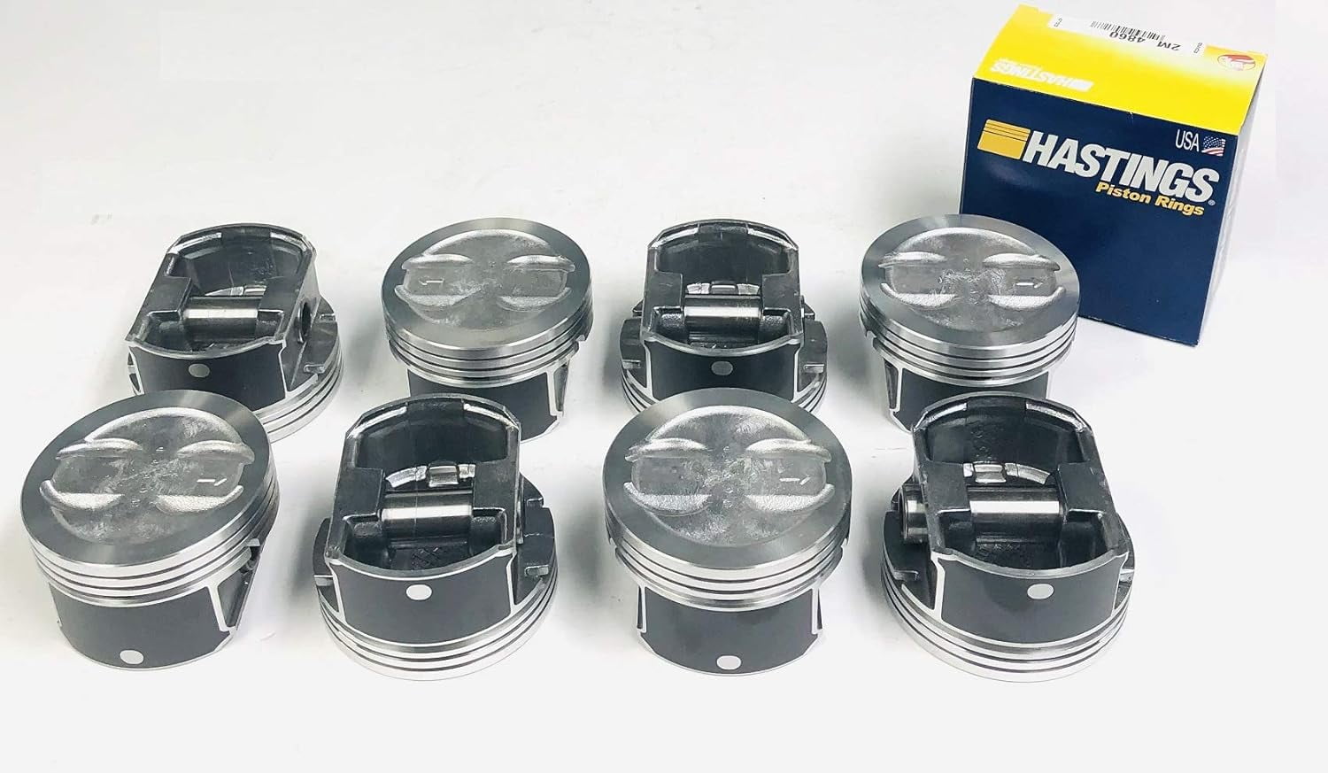 Set of 8 Pistons & Matching Rings compatible with 199601 Chevy 5.7 5