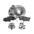 thumbnail image 1 of Set of 8 Rear 282mm Brake Disc Rotors-7418-D537 Ceramic Brake Pad Kit-Wheel Hub Bearing Assembly For 2005-2007 Honda Accord, 1 of 10