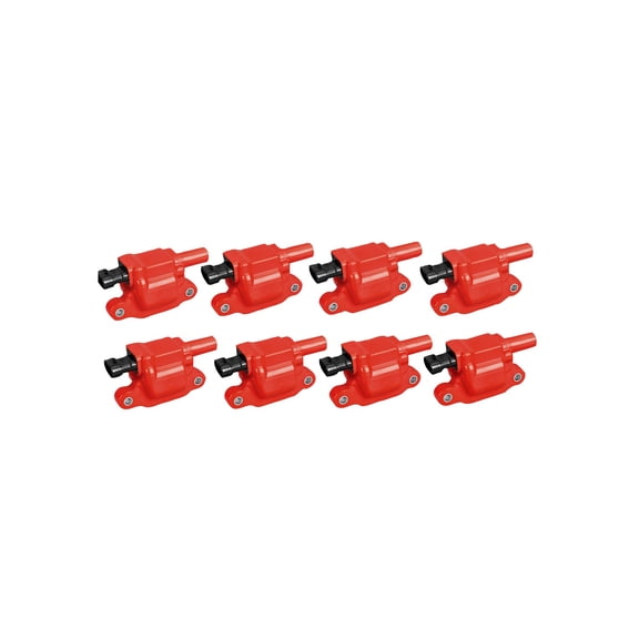 Set of 8 Red Ignition Coils Compatible with 2008 Chevrolet Express 3500 5.3L Replacement for UF413